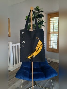 NWOT Andy Warhol Banana Canvas Tote Bag.